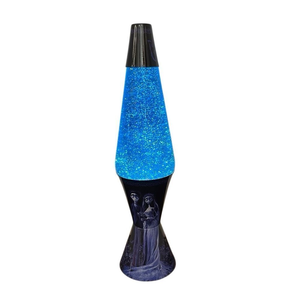 The Original Lava Brand Lava Lamp Corpse Bride Glitter Silver Blue Spencer’s Ex.